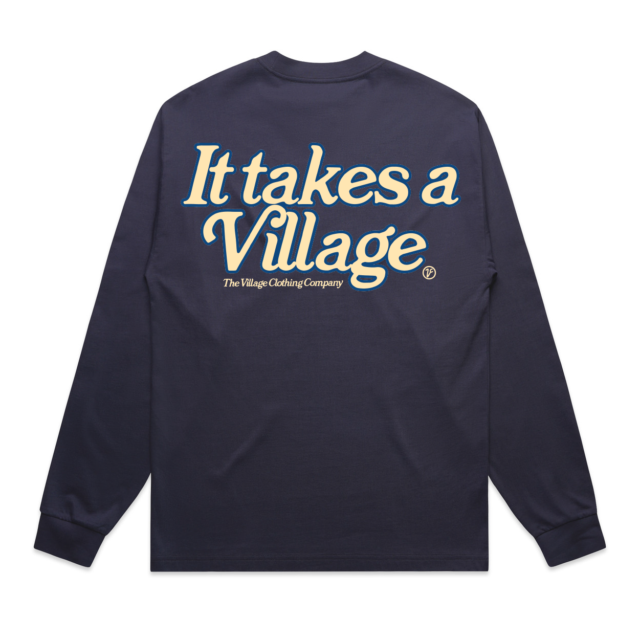 It Takes a Village L/S (Navy)