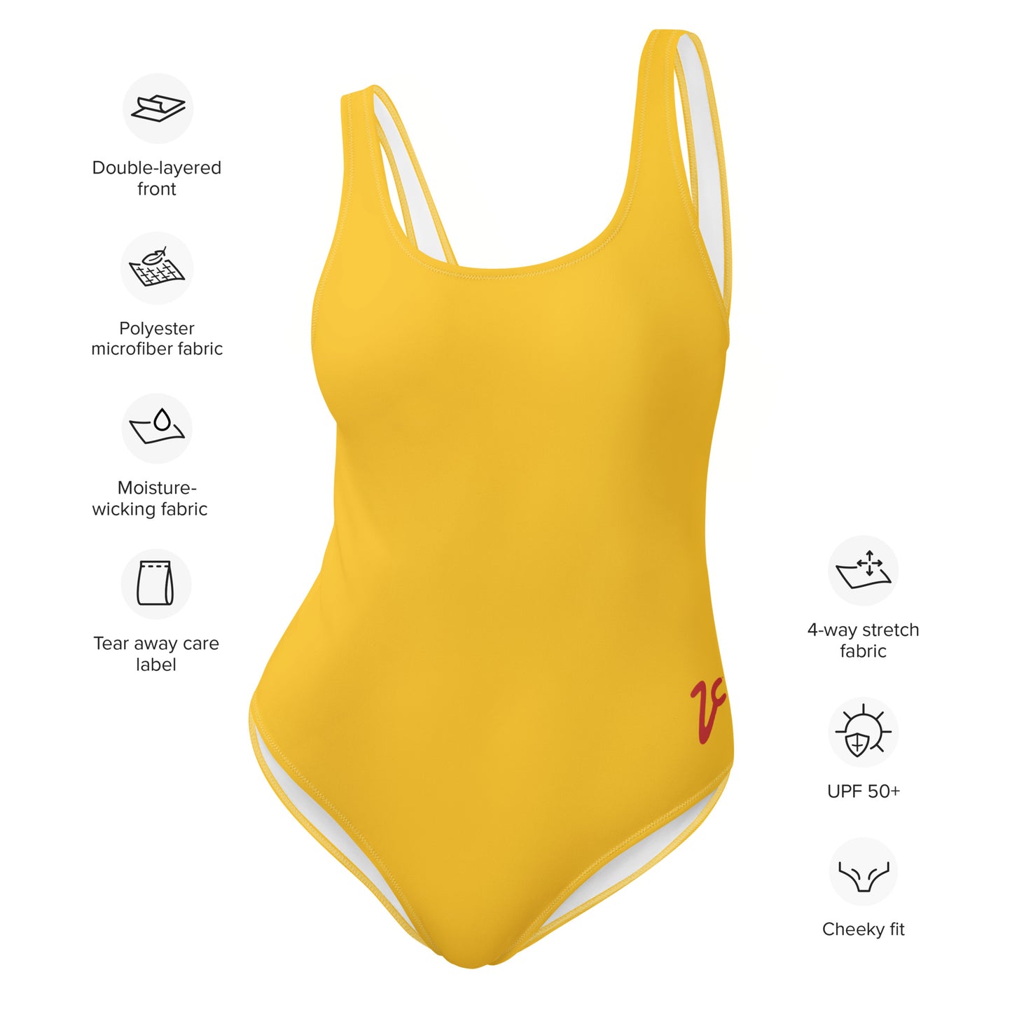 Canary Yellow One-Piece Swimsuit