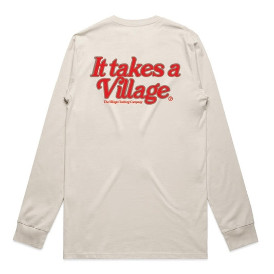 It Takes a Village L/S (Bone)