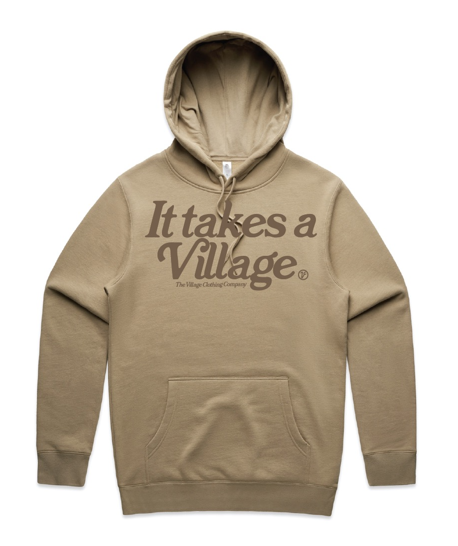 It Takes a Village Hoodie (Tan)