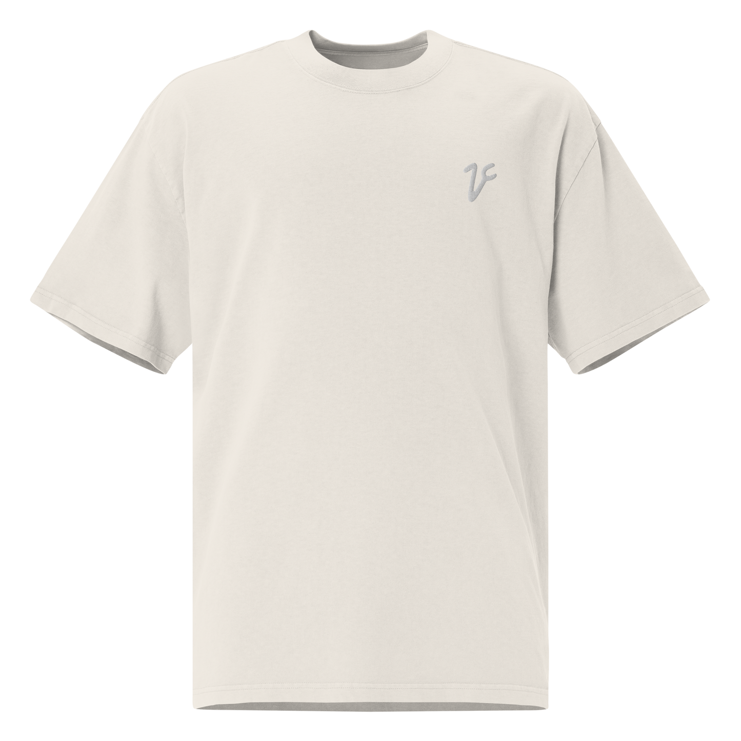 Monotone Embroidered VC Logo Tee (Bone)