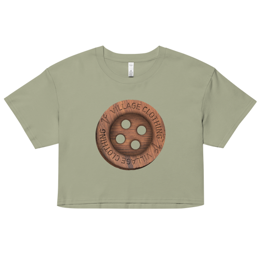 Women's Bae Button VC Crop Tee